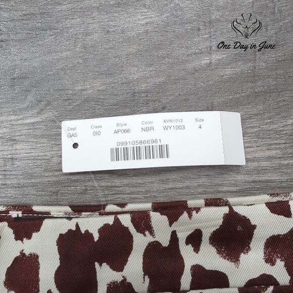 J.Crew Animal Print Pencil Skirt Size 4 - Picture 2 of 5